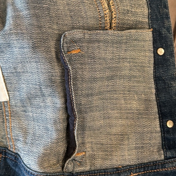 Anthropologie Pilcro and the Letterpress Distressed Classic Denim Jacket Size S - Picture 3 of 15